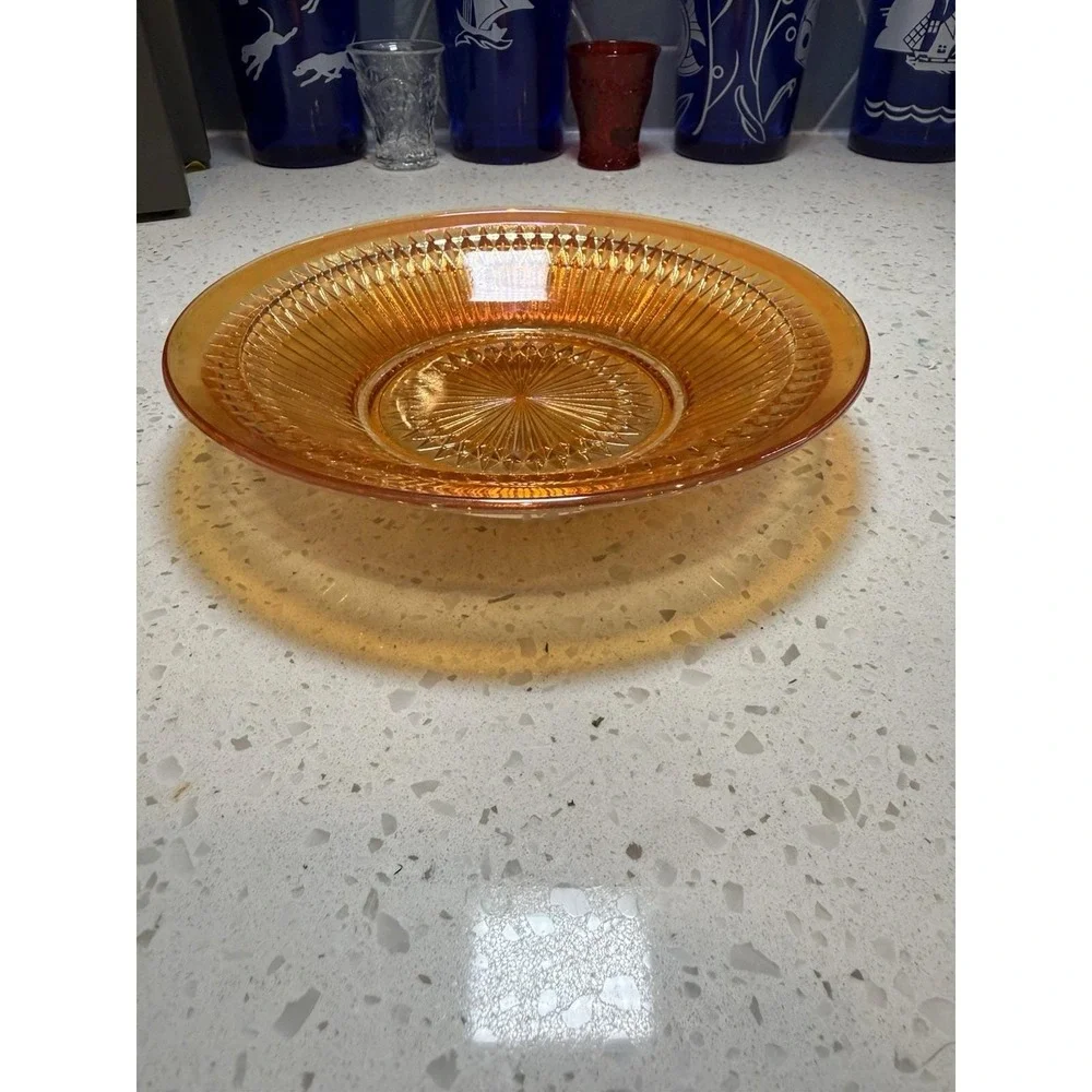 Jeannette Anniversary Marigold Iridescent 6 1/2